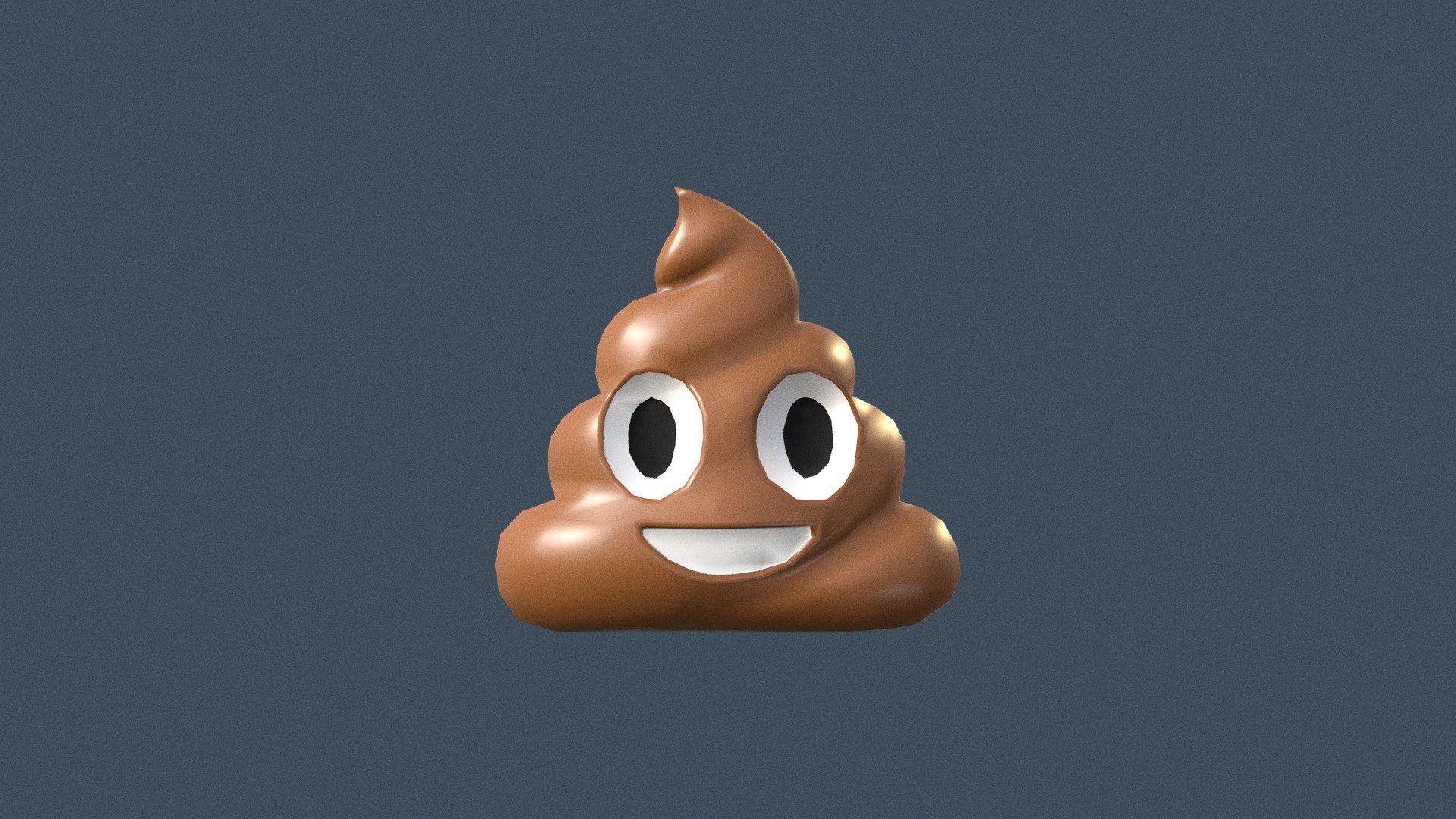 Pile Of Poo Emoji Low Poly Deep Dsea