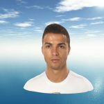Cristiano Ronaldo Bust-Head-Face ready for 3D print