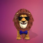 Lion Cartoon 3D Model