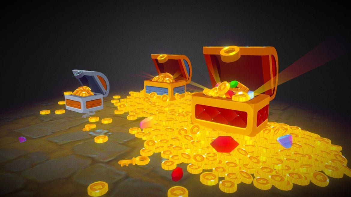 stylized casual chests 3d model