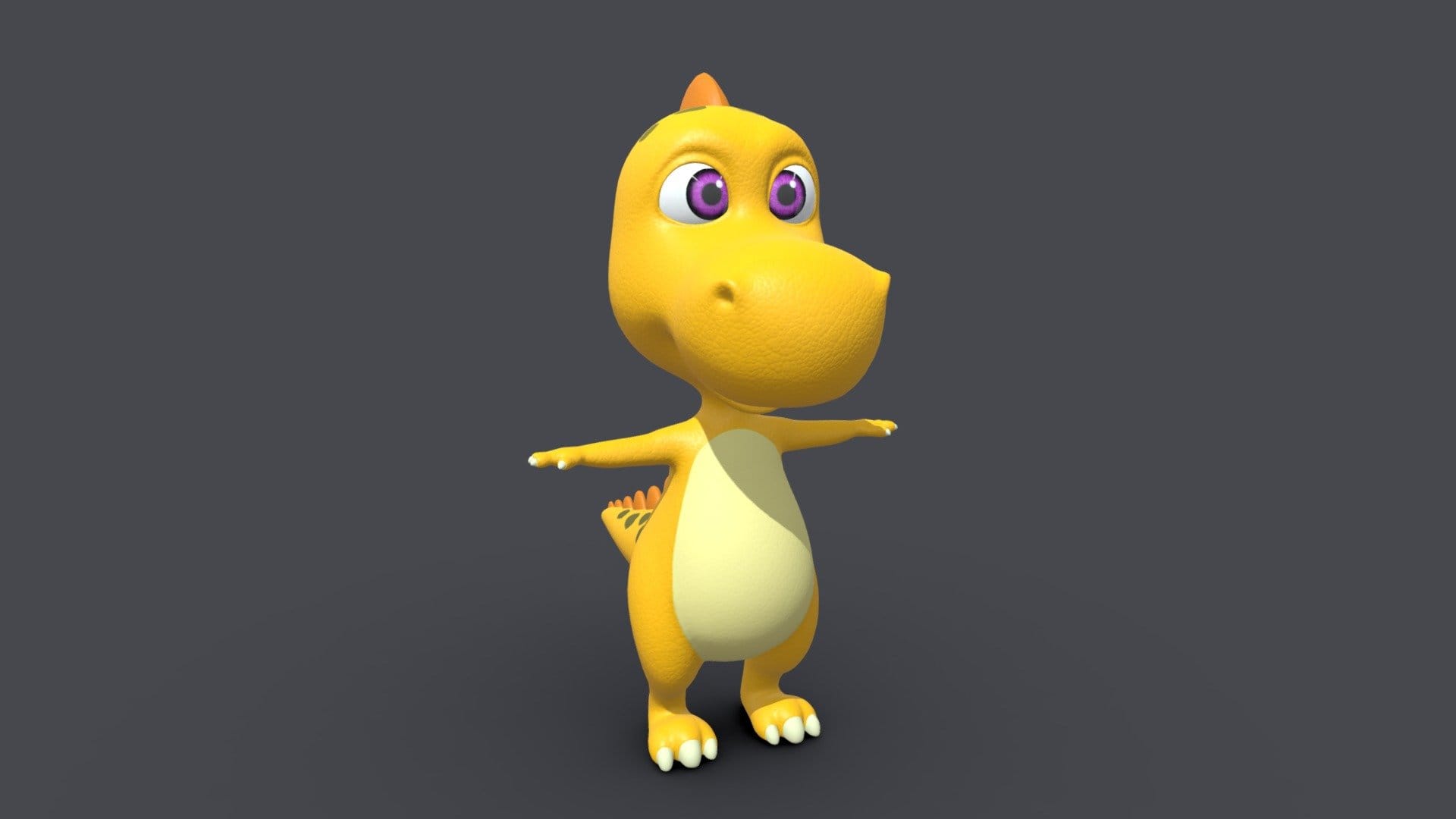 Asset – Cartoons – Animal – Dinosuar – Rig 3D mo