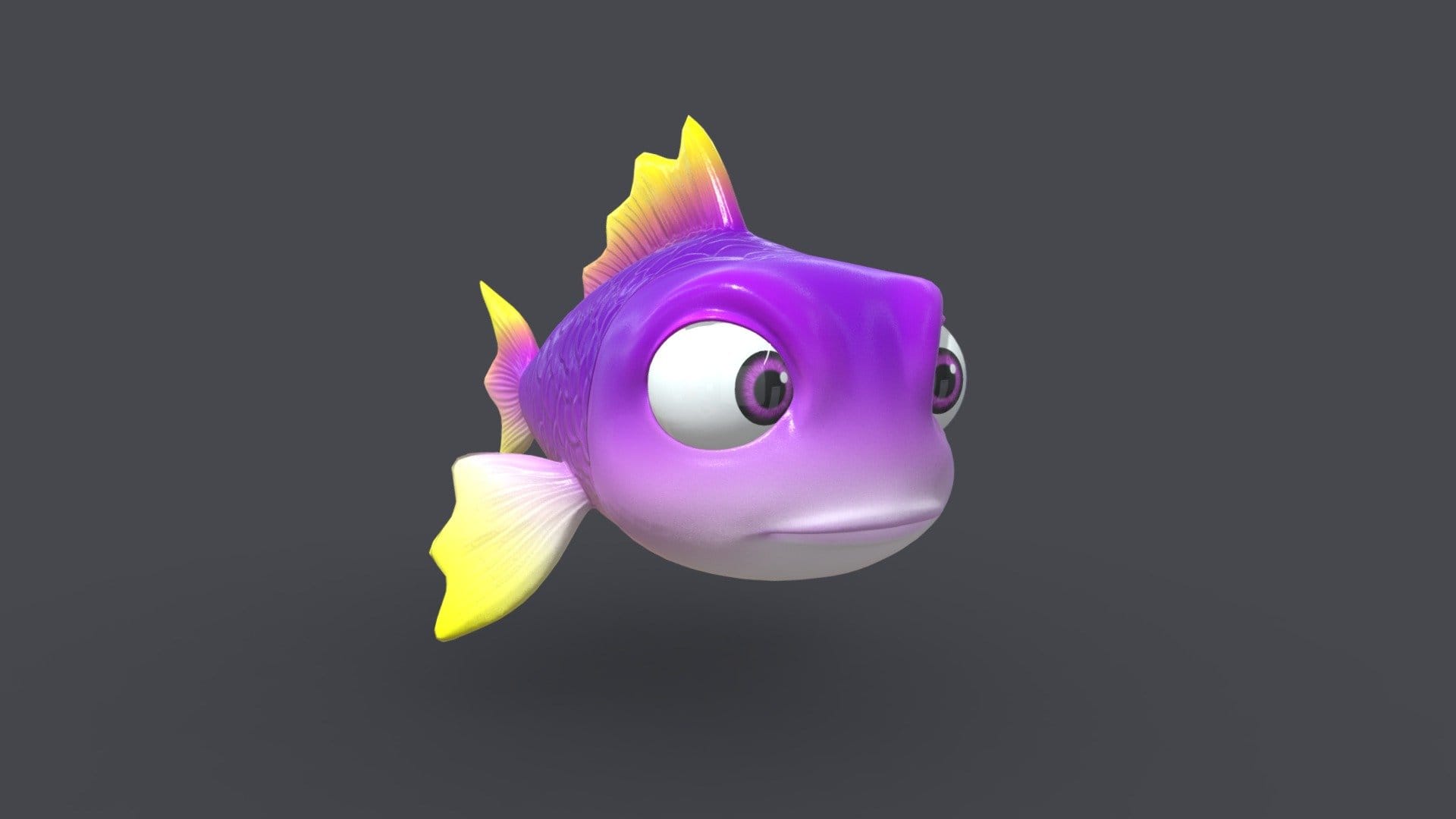 Asset – Cartoons – Animal – Fish – Rig – 3D
