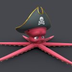 Asset – Cartoons – Animal – Octopus – Rig – 3D