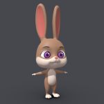 Asset – Cartoons – Animal – Rabbit – Rig 3D