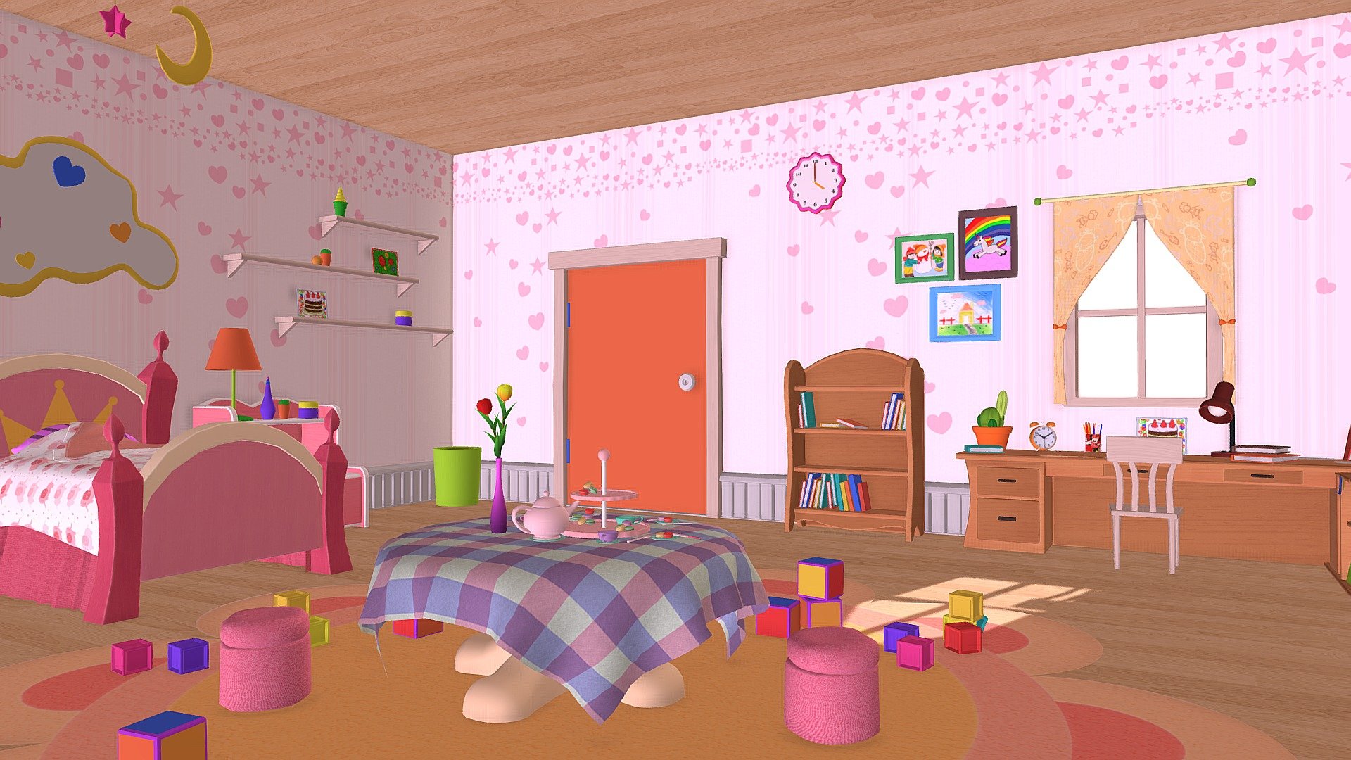 Asset Cartoons Bedroom 03 3d Model 3d Mod Deep3dsea 9630