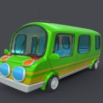 Asset – Cartoons – Bus – 02 – 3D Model