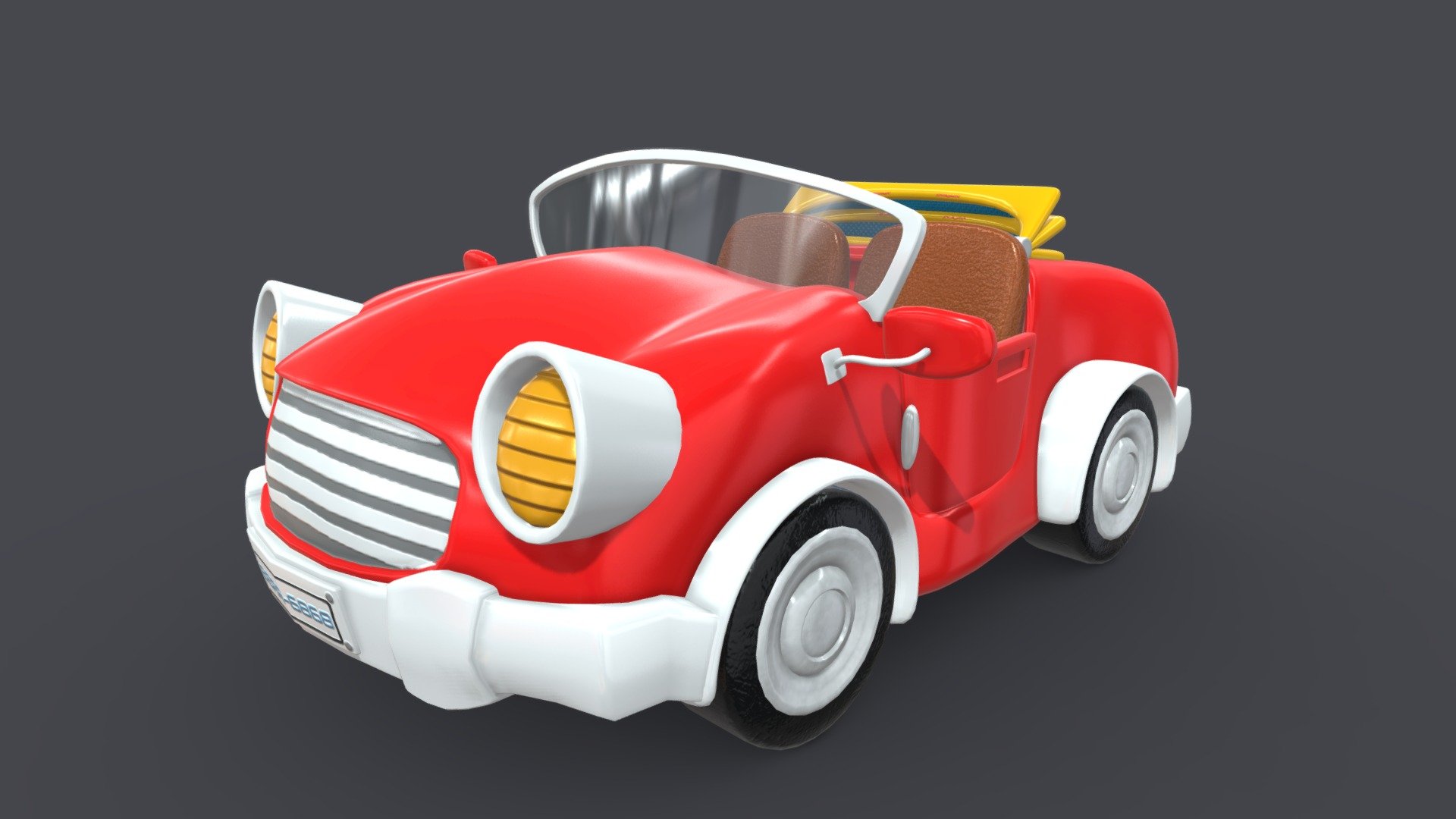 Asset - Cartoons - Car - 01 - 3D Model - deep3dsea