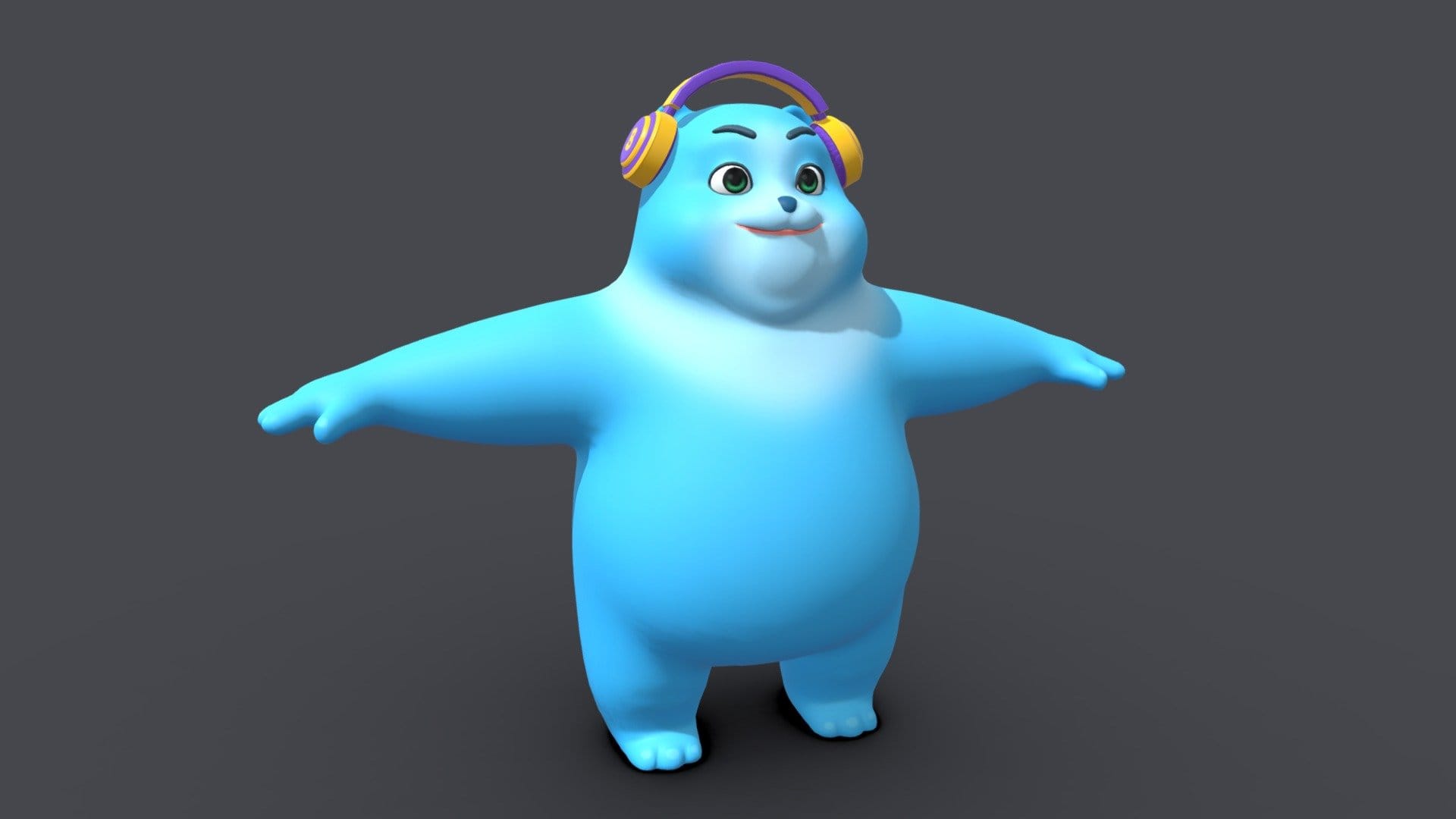 Asset – Cartoons – Character – Bear Blue – Rig