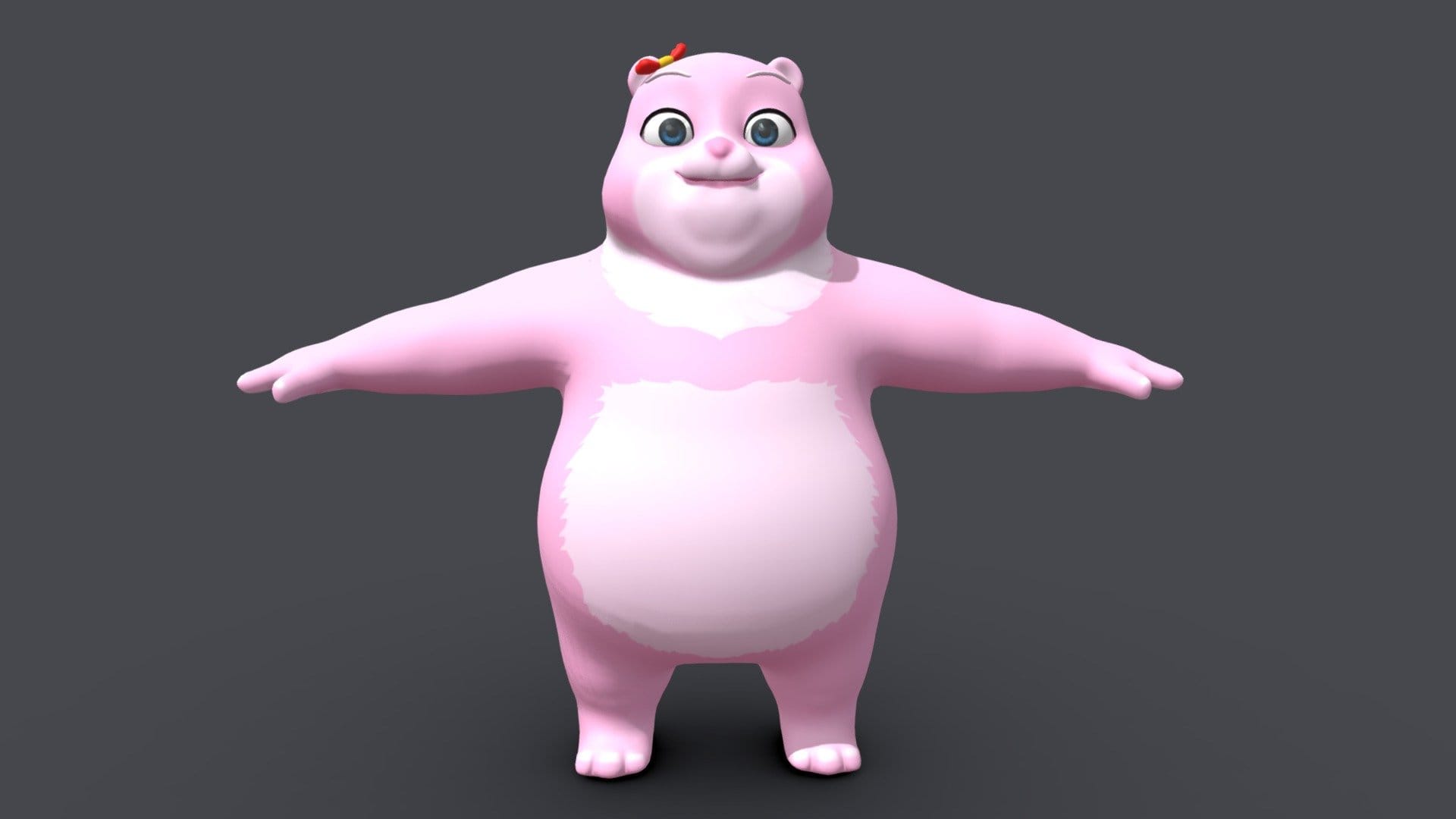 Asset – Cartoons – Character – Bear Pink – Rig