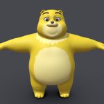 Asset – Cartoons – Character – Bear Yellow – Rig