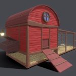 Asset – Cartoons – Farm – Hencoop – 3D model