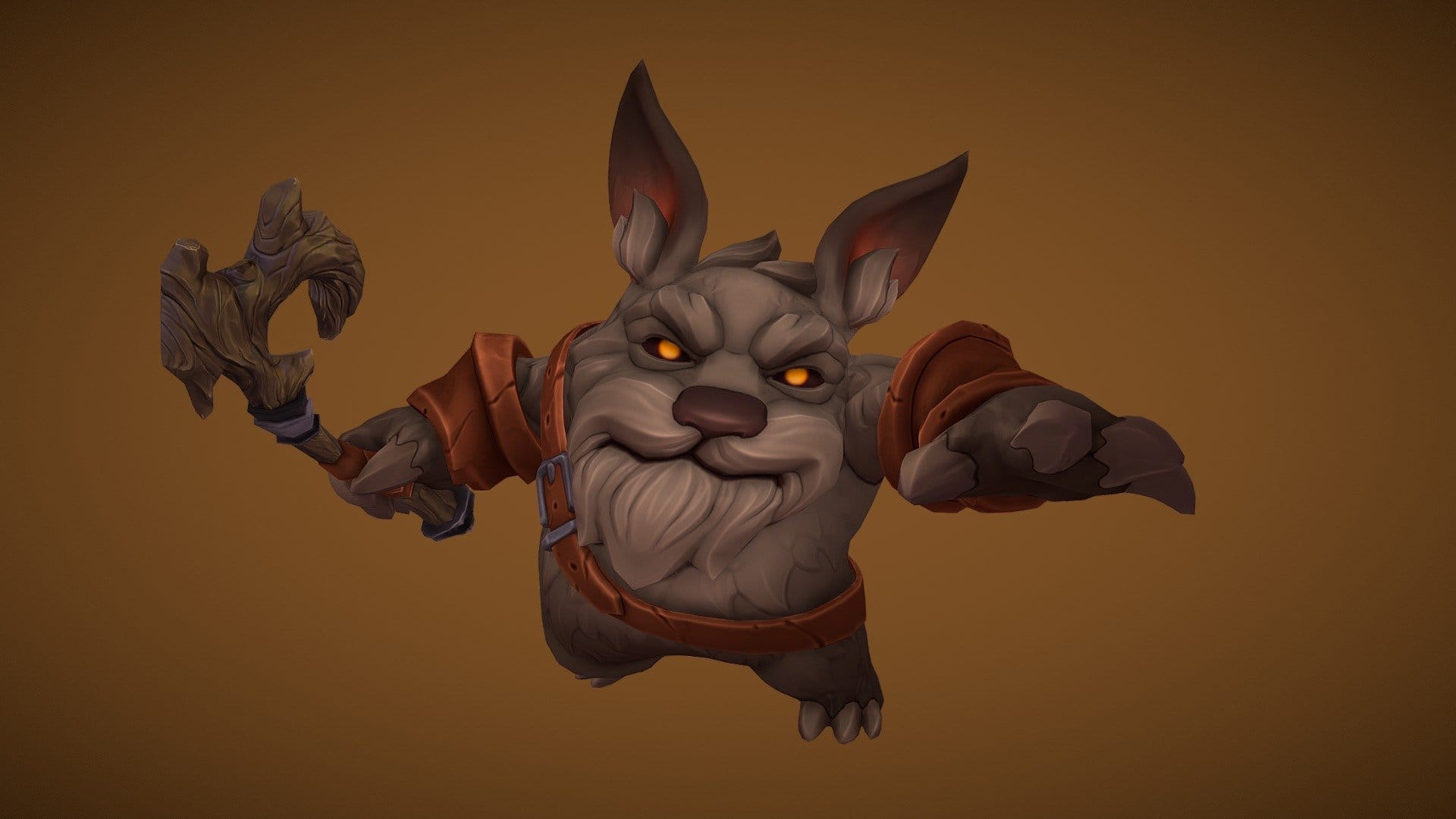 Stylized Fantasy Bear Minion Caster