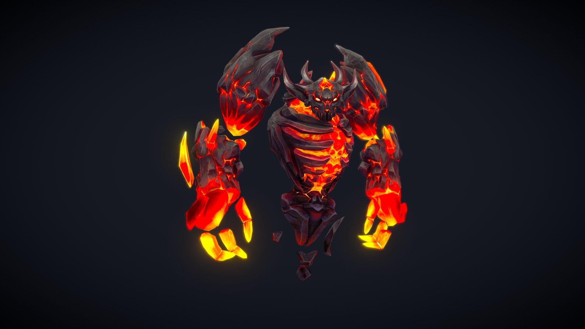 Stylized Fantasy Lava Elemental
