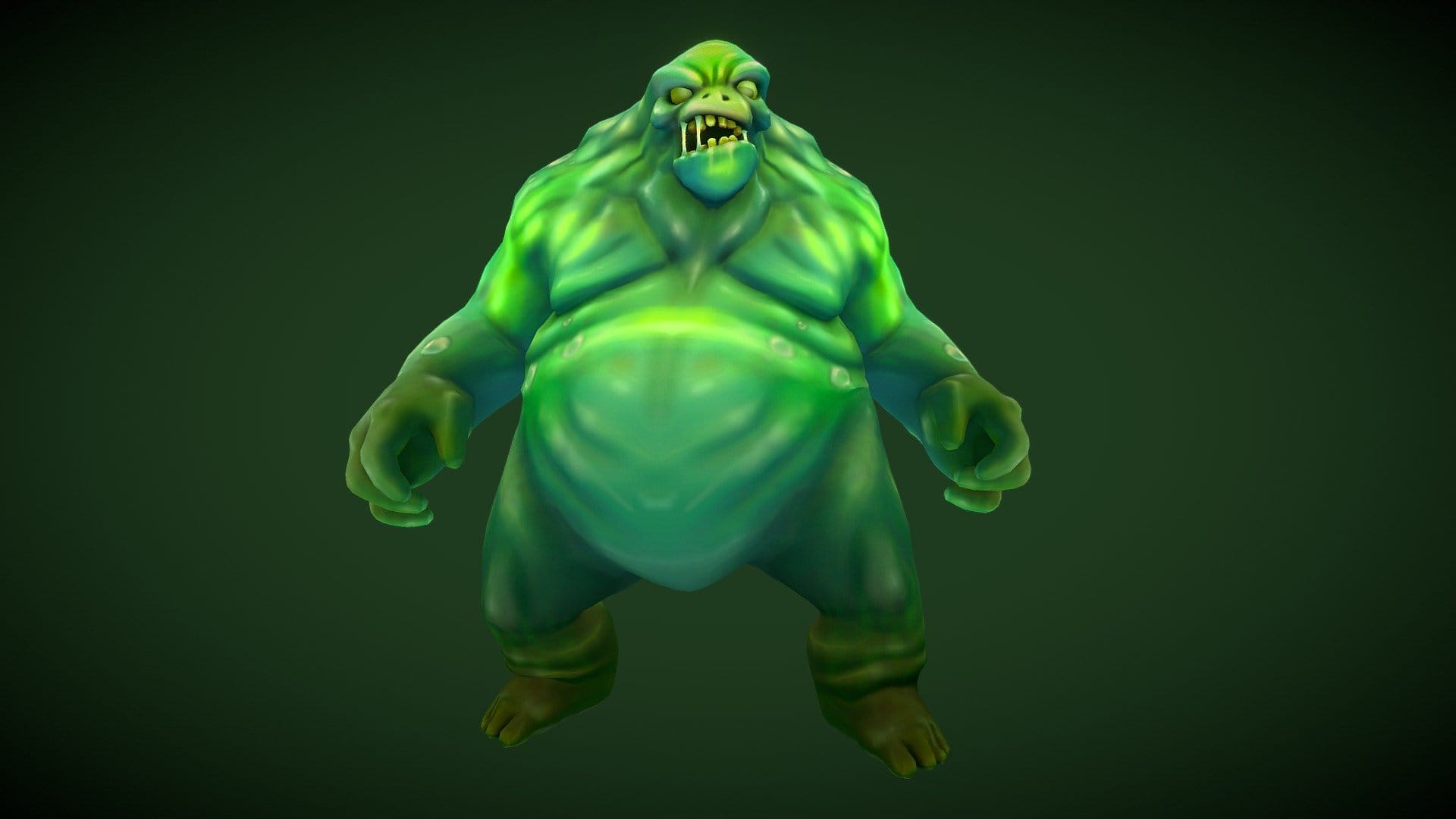 Stylized Fantasy Slime Man Deep3dsea 3418