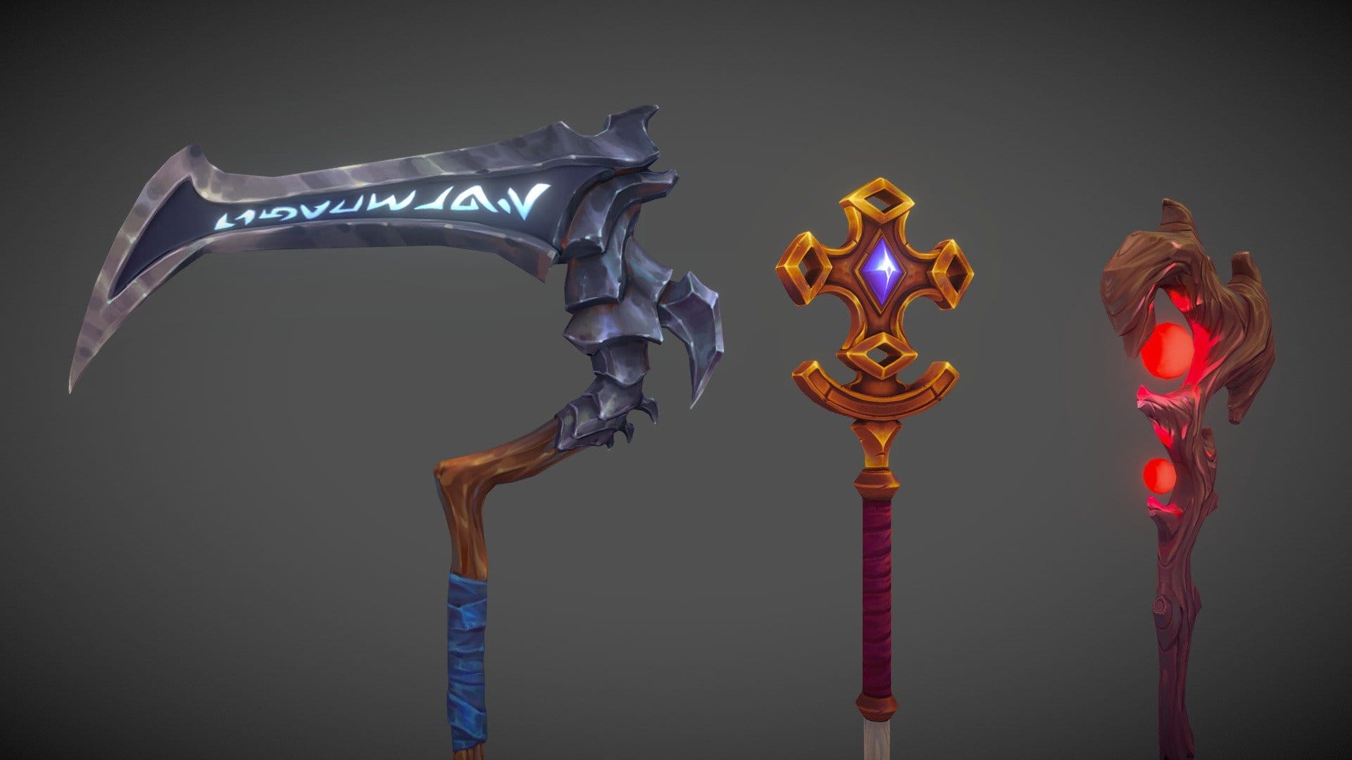 Stylized Fantasy Staves