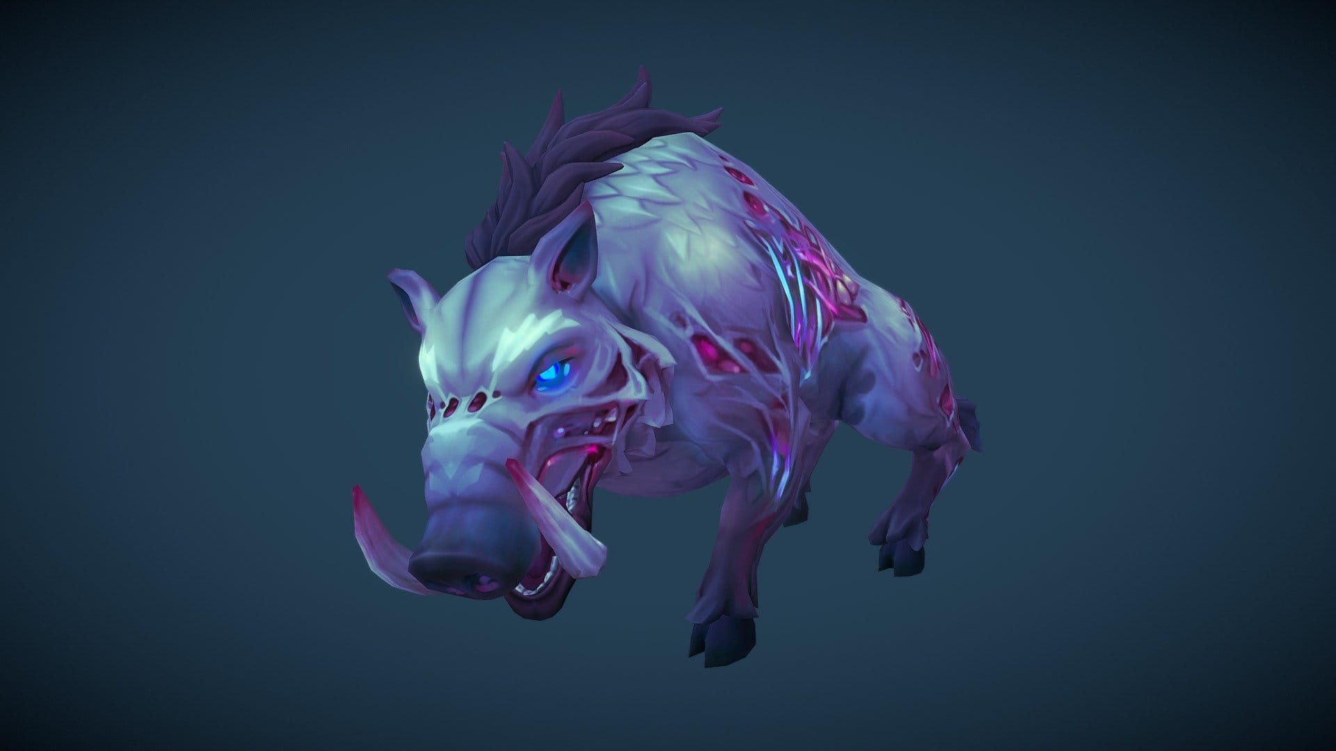 Stylized Fantasy Undead Boar