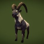 Stylized Fantasy Wild Goat