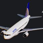 Airbus A320 (United Airlines) Airplane