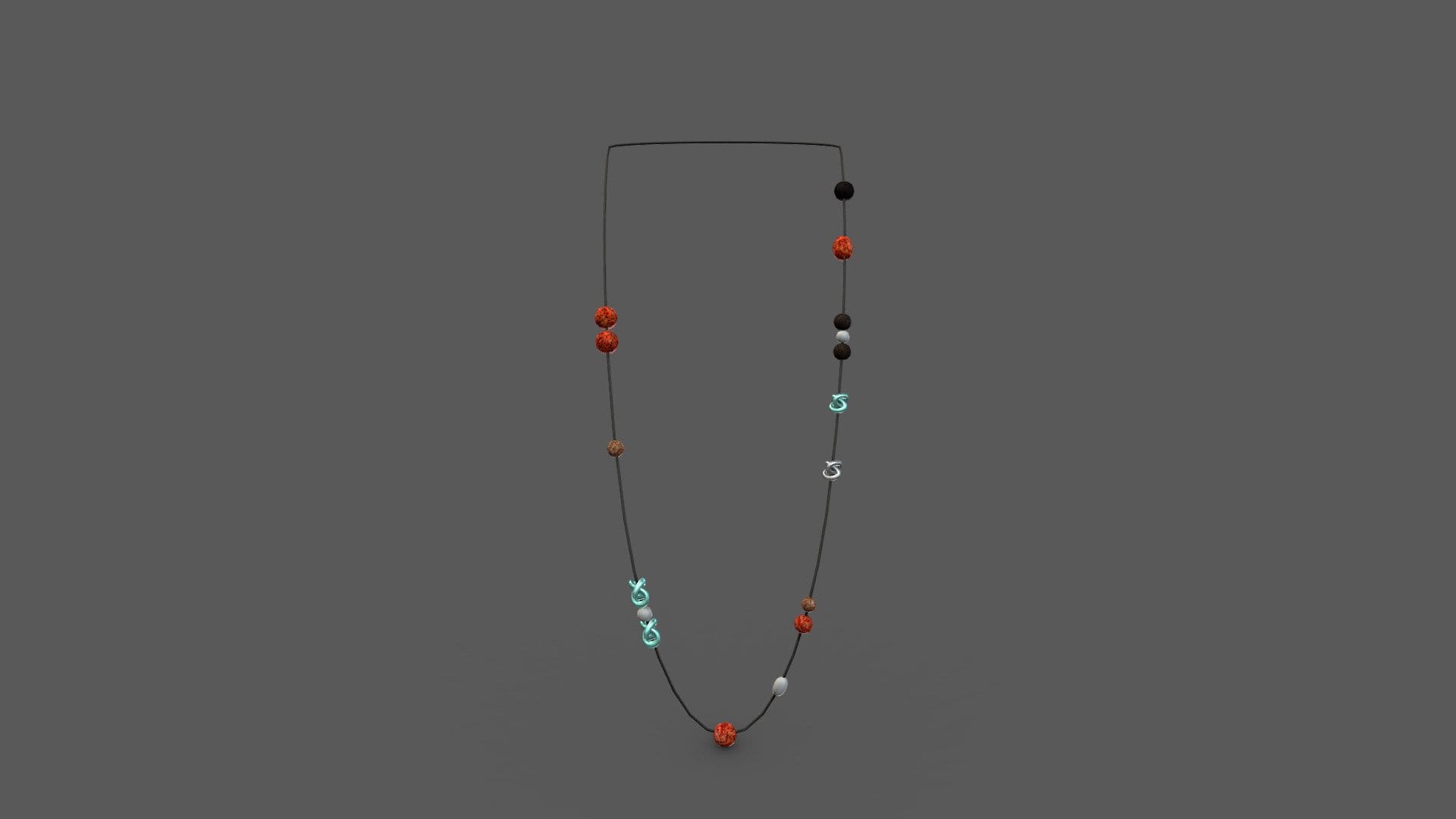 Beach Time Boho Hippi Long Necklace With Bids