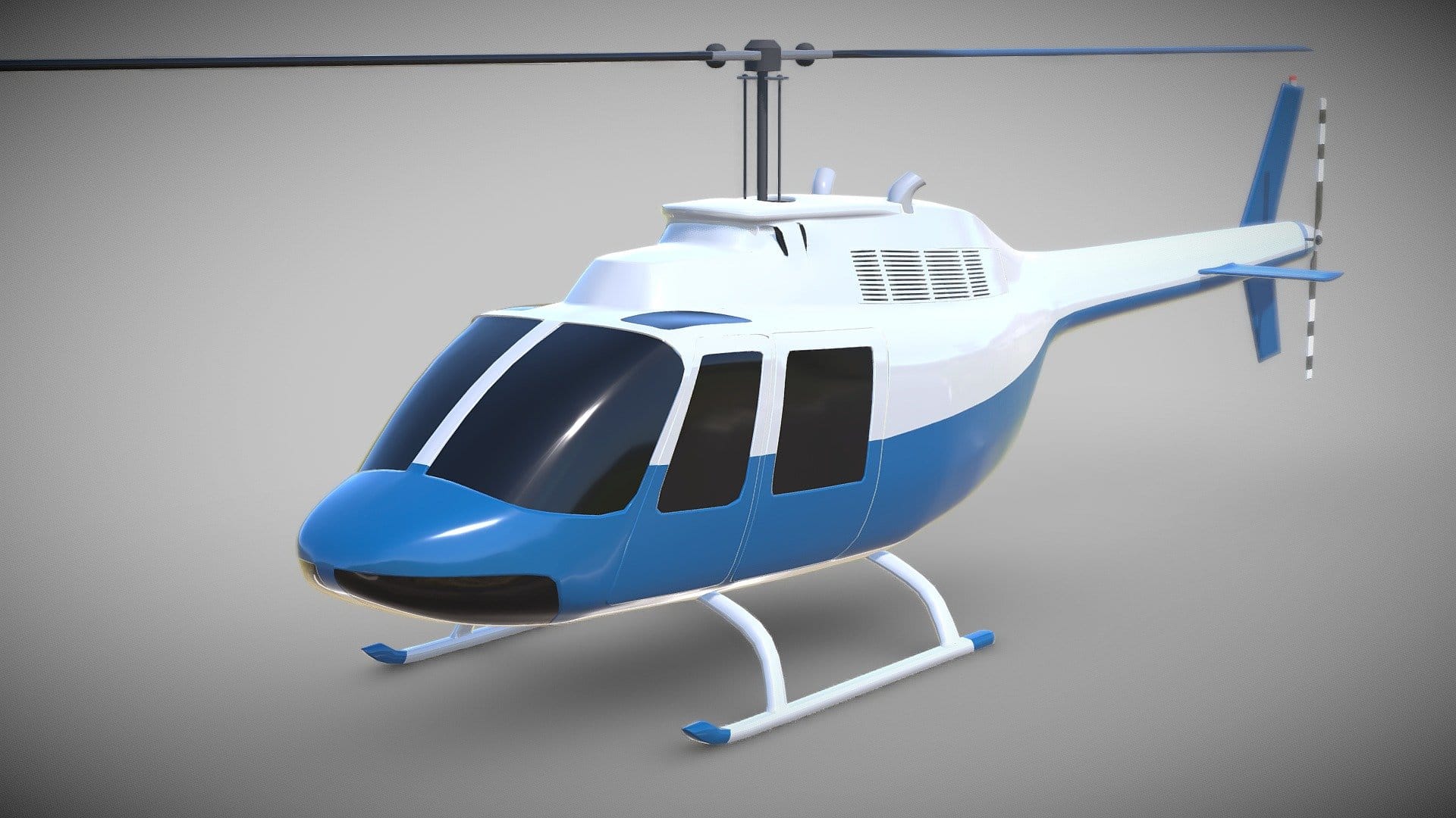 Bell 206B civil helicopter