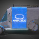Cyberpunk delivery vehicle – Helex