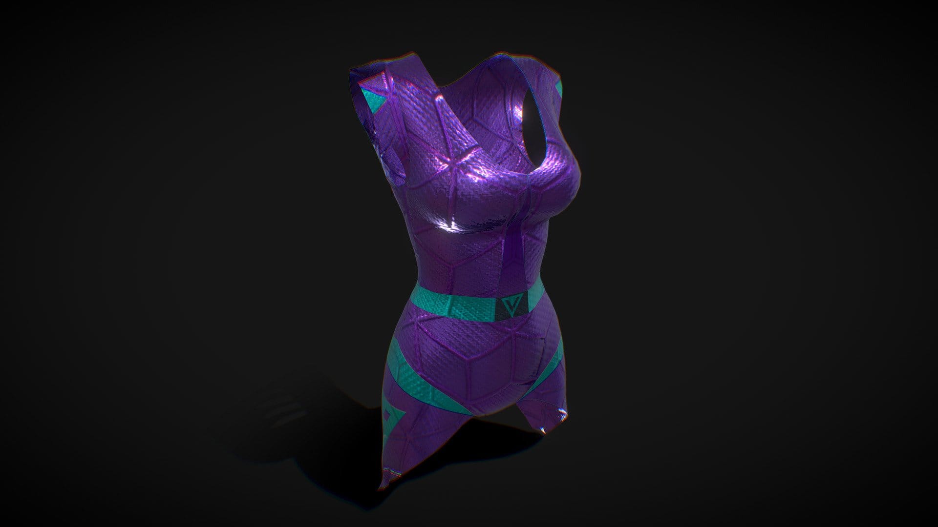 Cyberpunk Girl Party Suit – violet 新着