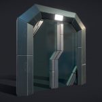 Cyberpunk – Lab Glass Sliding Door (Study files)