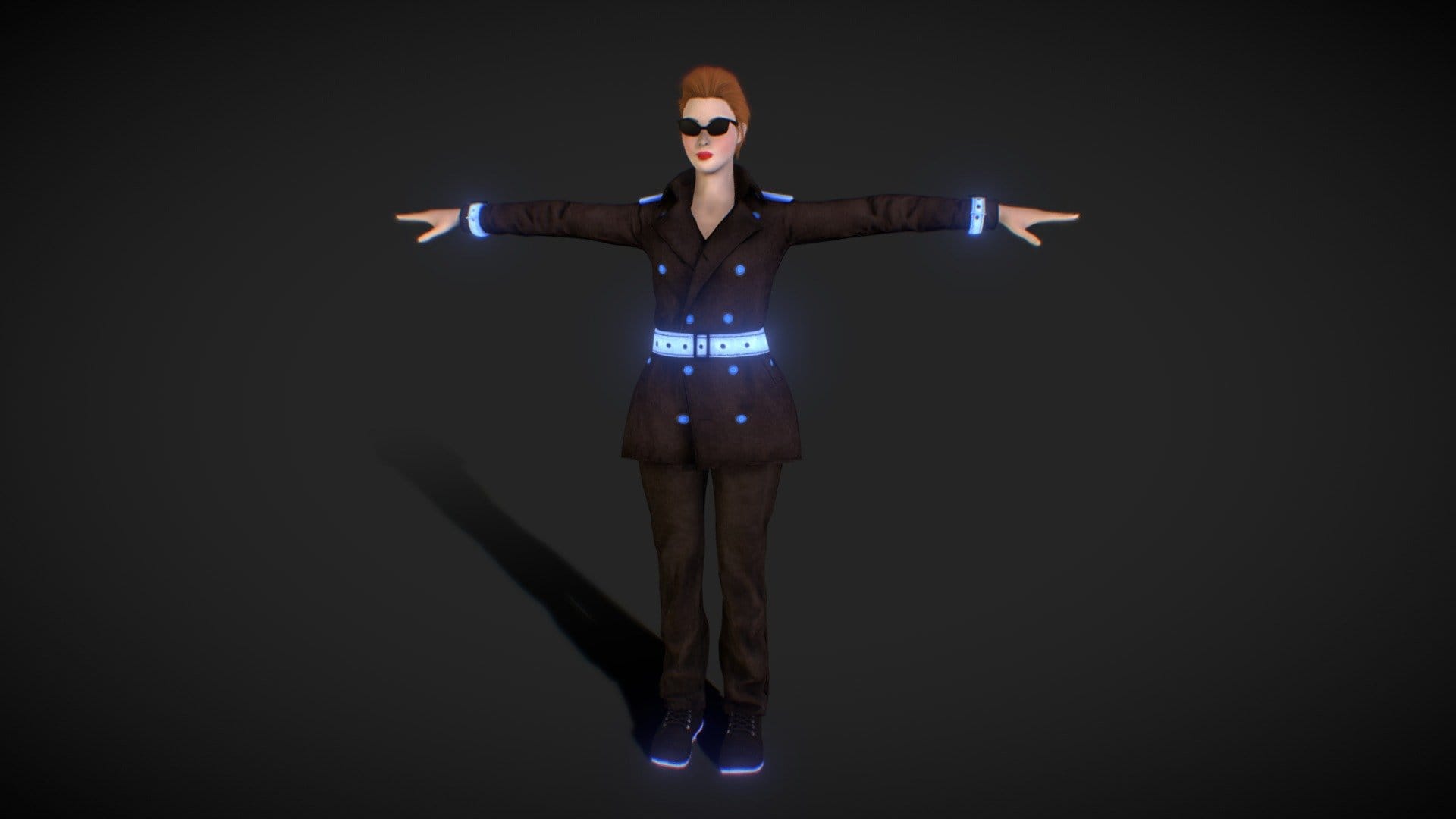 探偵 – Cyberpunk Police Detective ( Rigged )