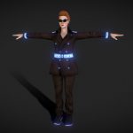探偵 – Cyberpunk Police Detective ( Rigged )