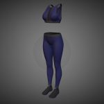 Cyberpunk – Sports Activewear Blue and Black