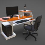 Desktop Computer Table and Chair