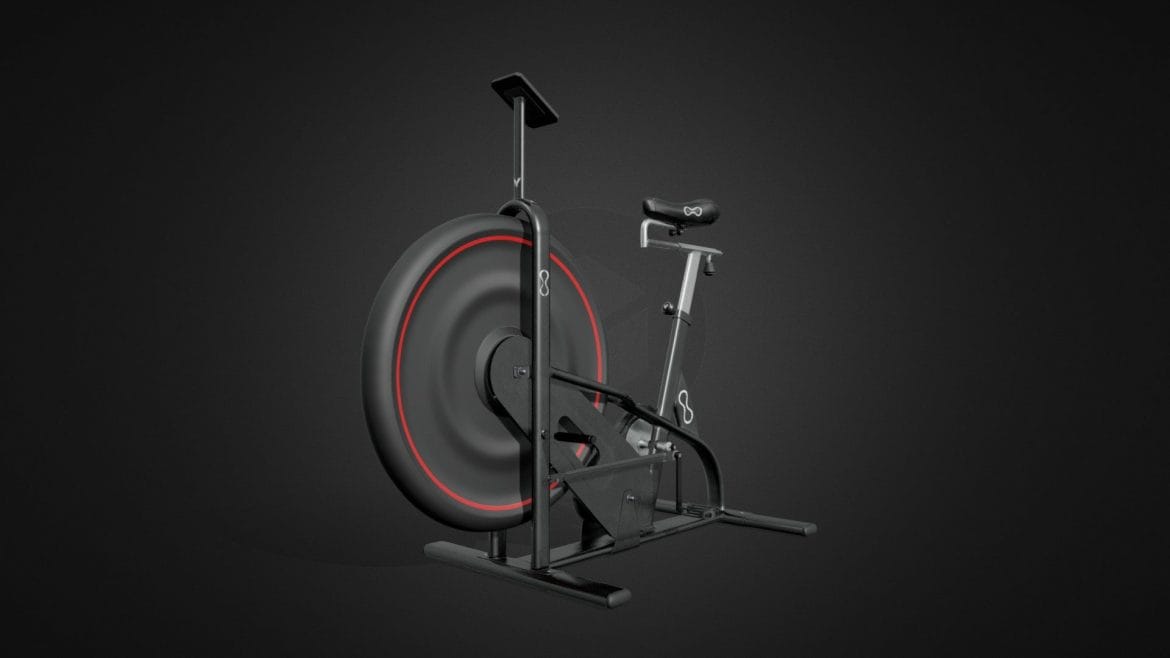 exercise bike aaa game asset 3d model