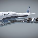 Futuristic commercial jet concept