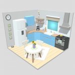 Kitchen 16 Low-poly 3D model