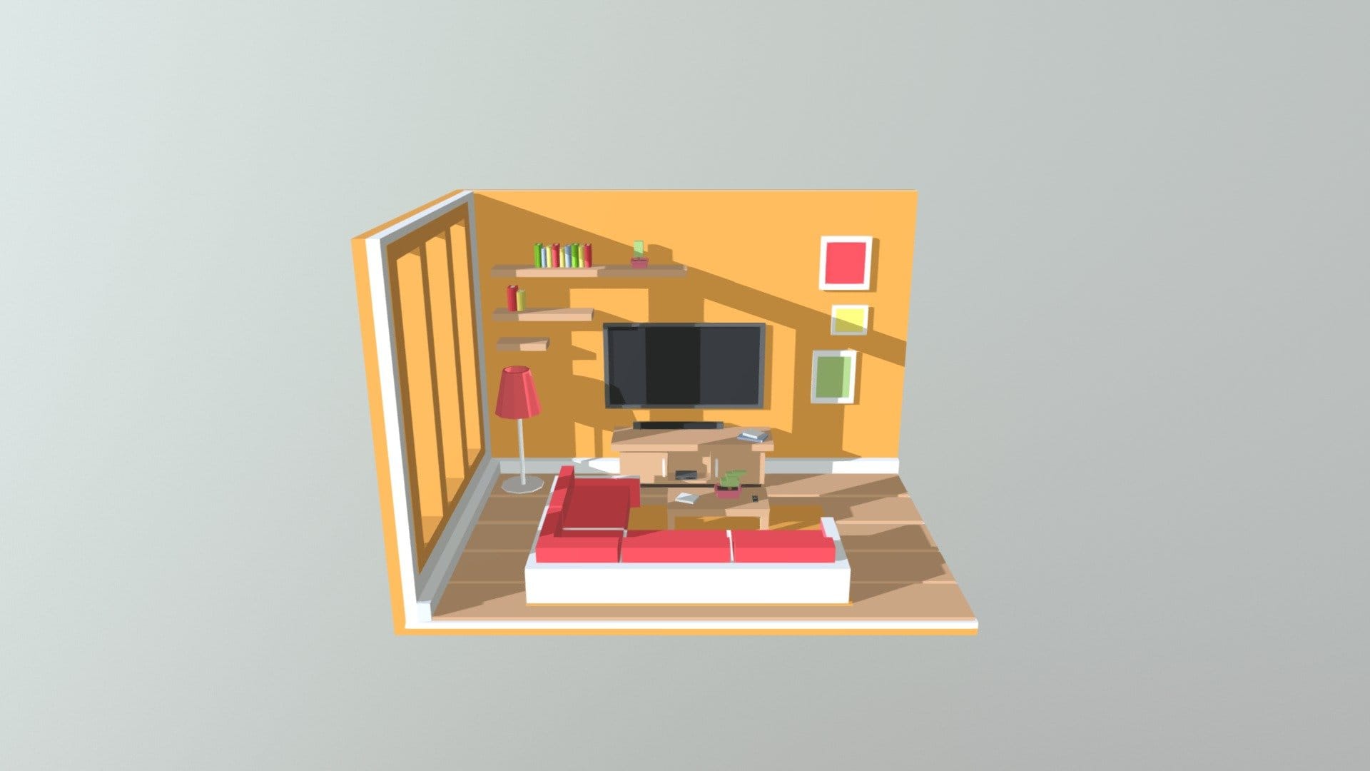 Living Room Orange