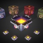 Loot Box set animated – with 5 different colors
