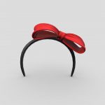 Low Poly Hairband With Bow