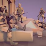 Low Poly Military Squad Rigged Characters Pack
