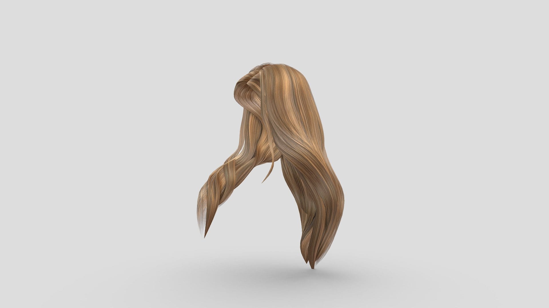 Melanie Sweatheart Long Polygon Mesh Female Hair