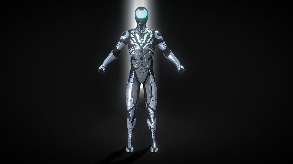 Mens Futuristic Nano Suit - deep3dsea