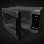 Microwave | Black oven electronic Low poly