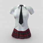 Mini Skirt Female School Uniform