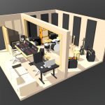 Music Studio – low poly interior