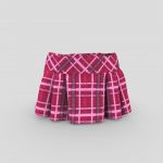 Pleated Mini Female Skirt