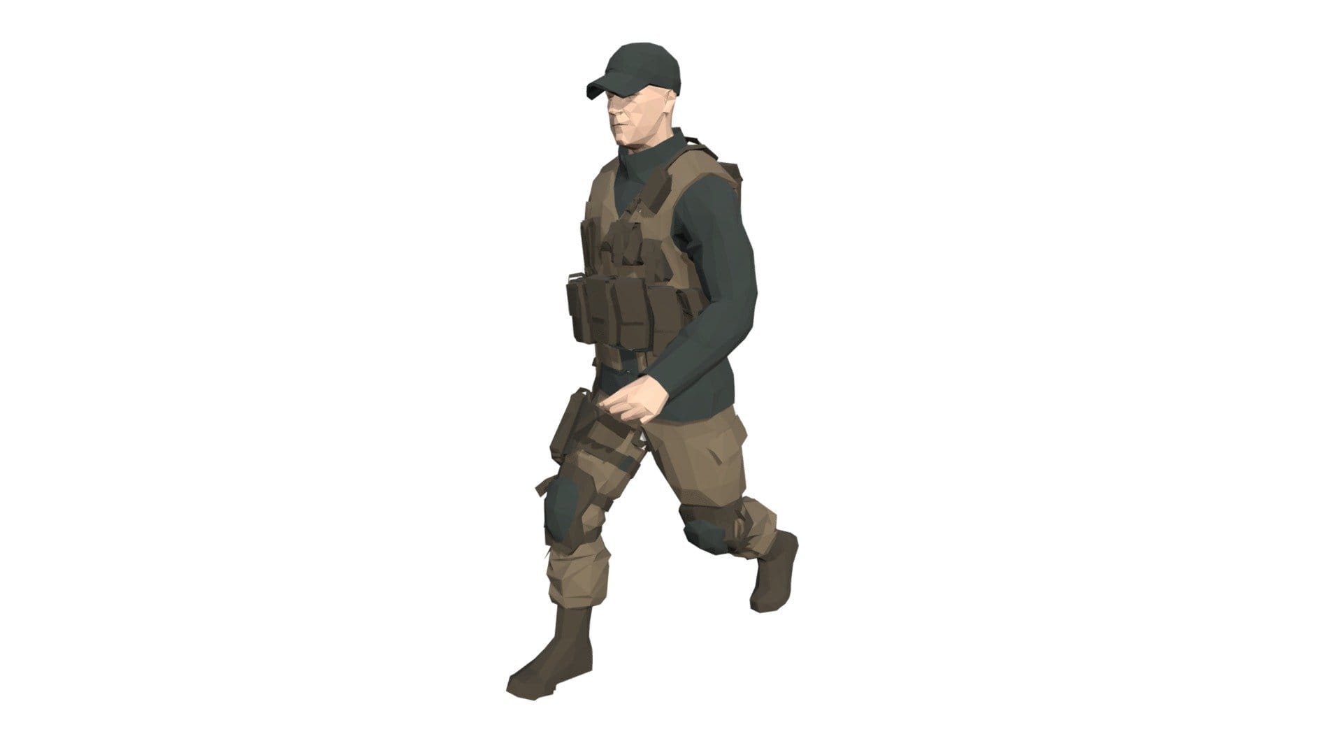 Poly Art Soldier