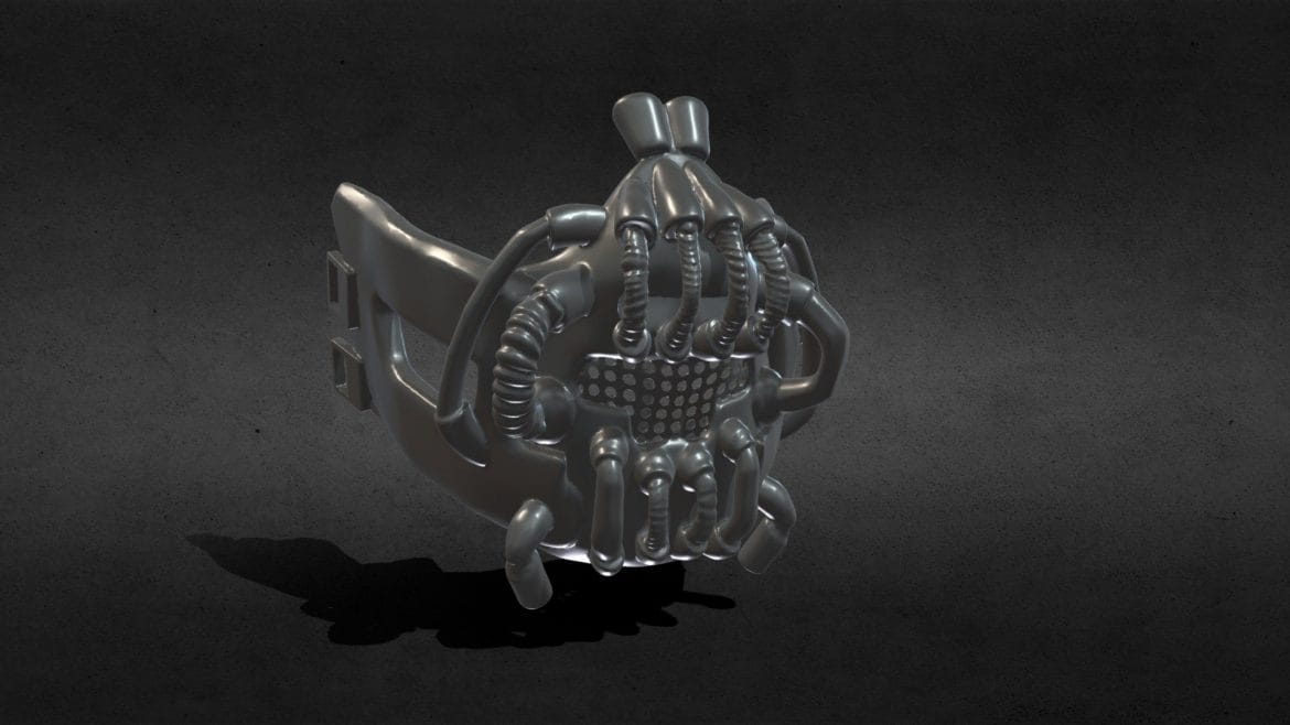 quarantine mask bane style 3d model