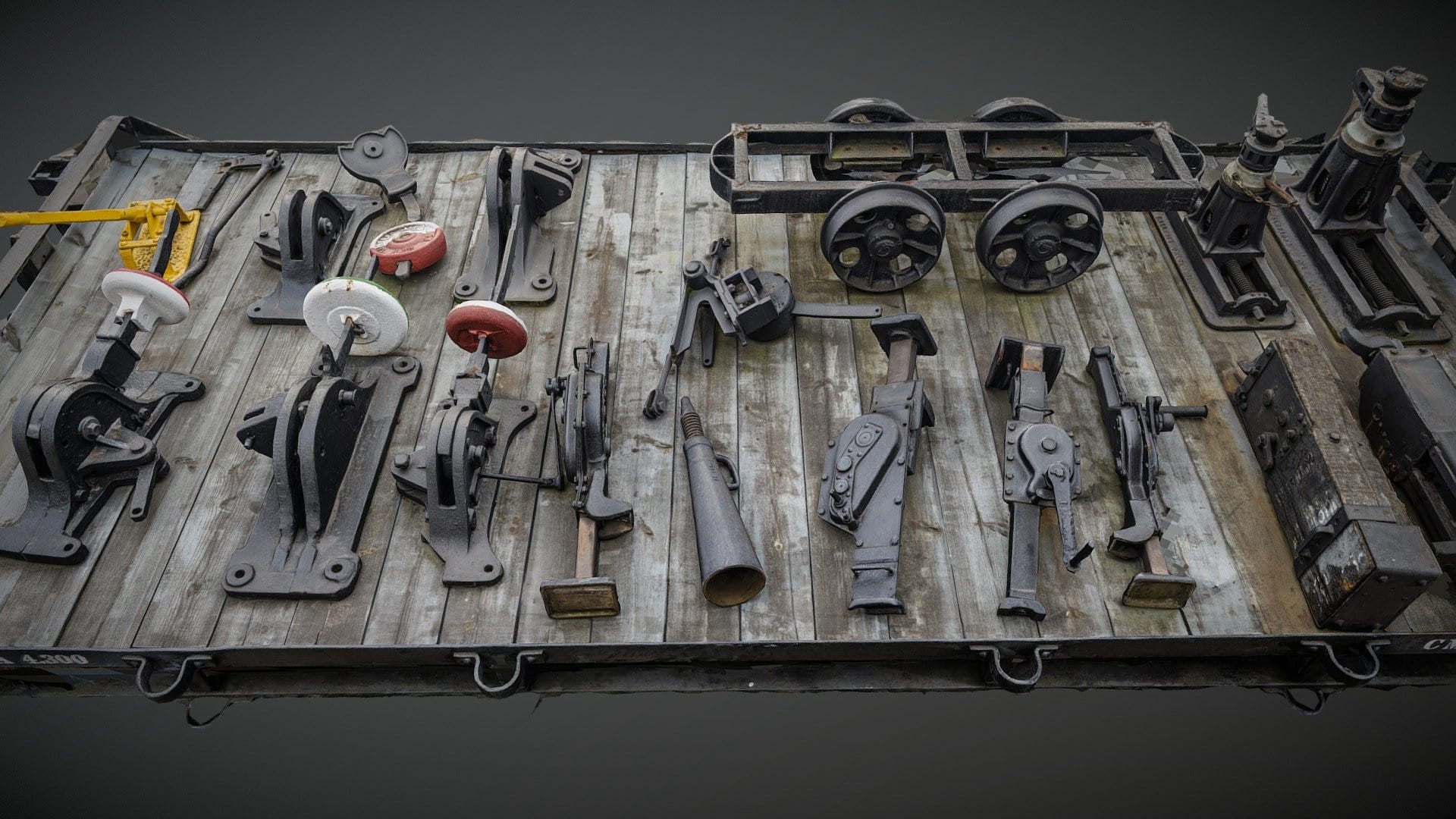 Railroad switches photogrammetry scan