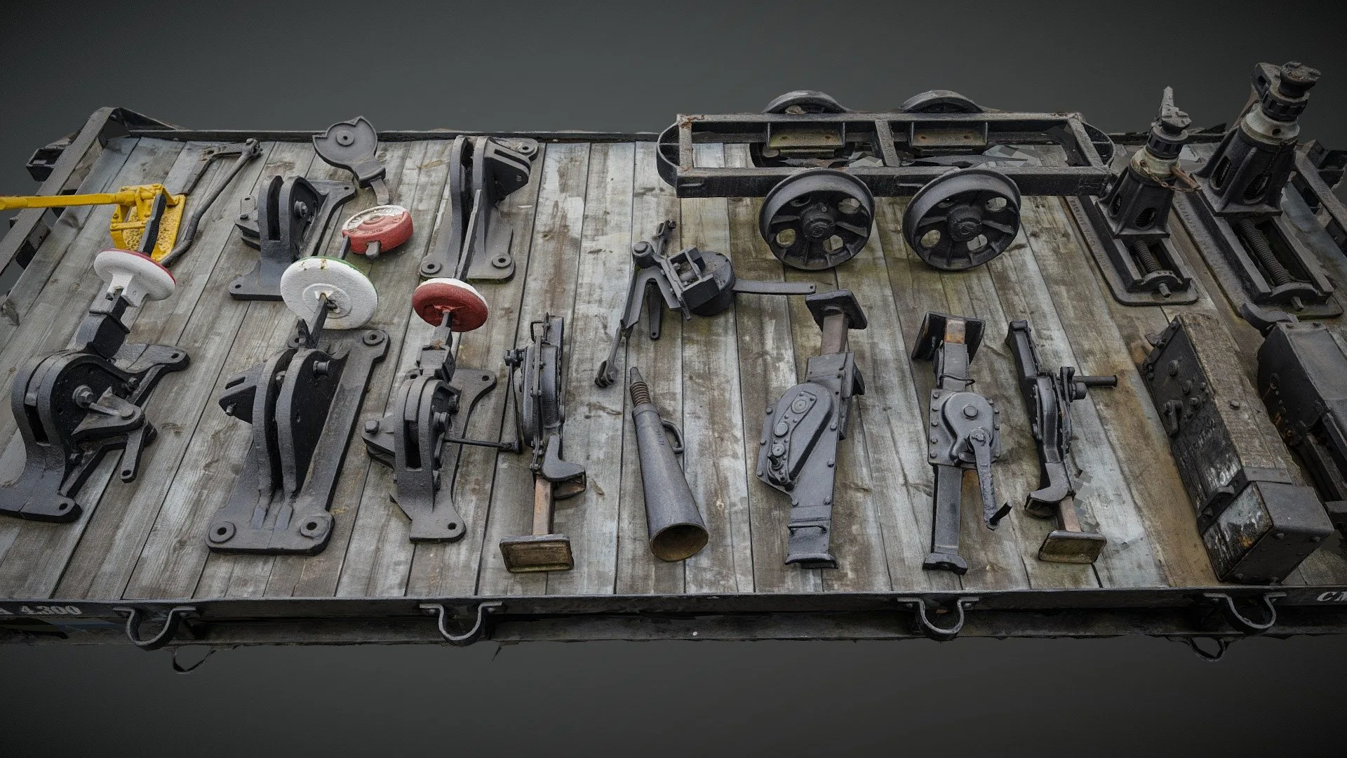 Railroad switches photogrammetry scan