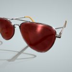 Red Tint Aviator CyberPunk Polarized Sunglasses
