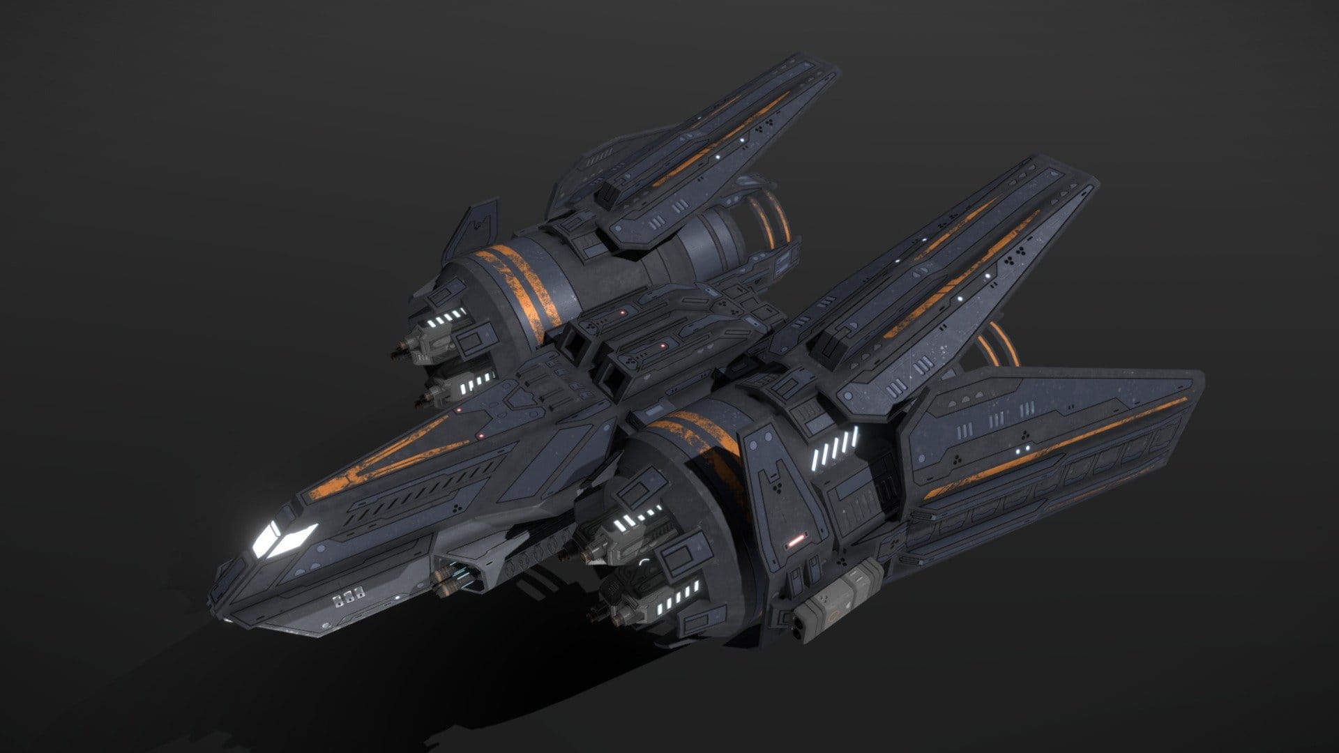 Scifi Heavy Fighter Bulldog